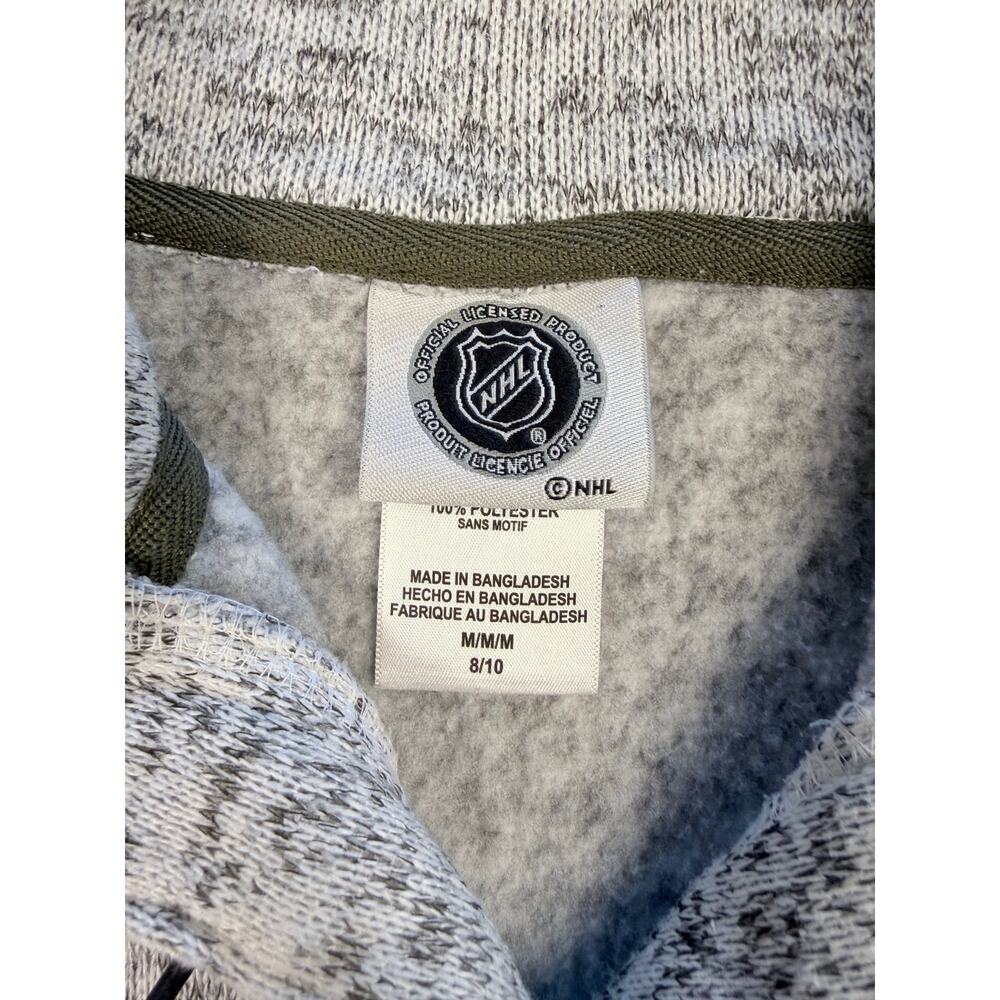 Philadelphia Flyers Womens Pullover Sweater Gray NHL Button Neck Fleece Size M - Picture 4 of 7